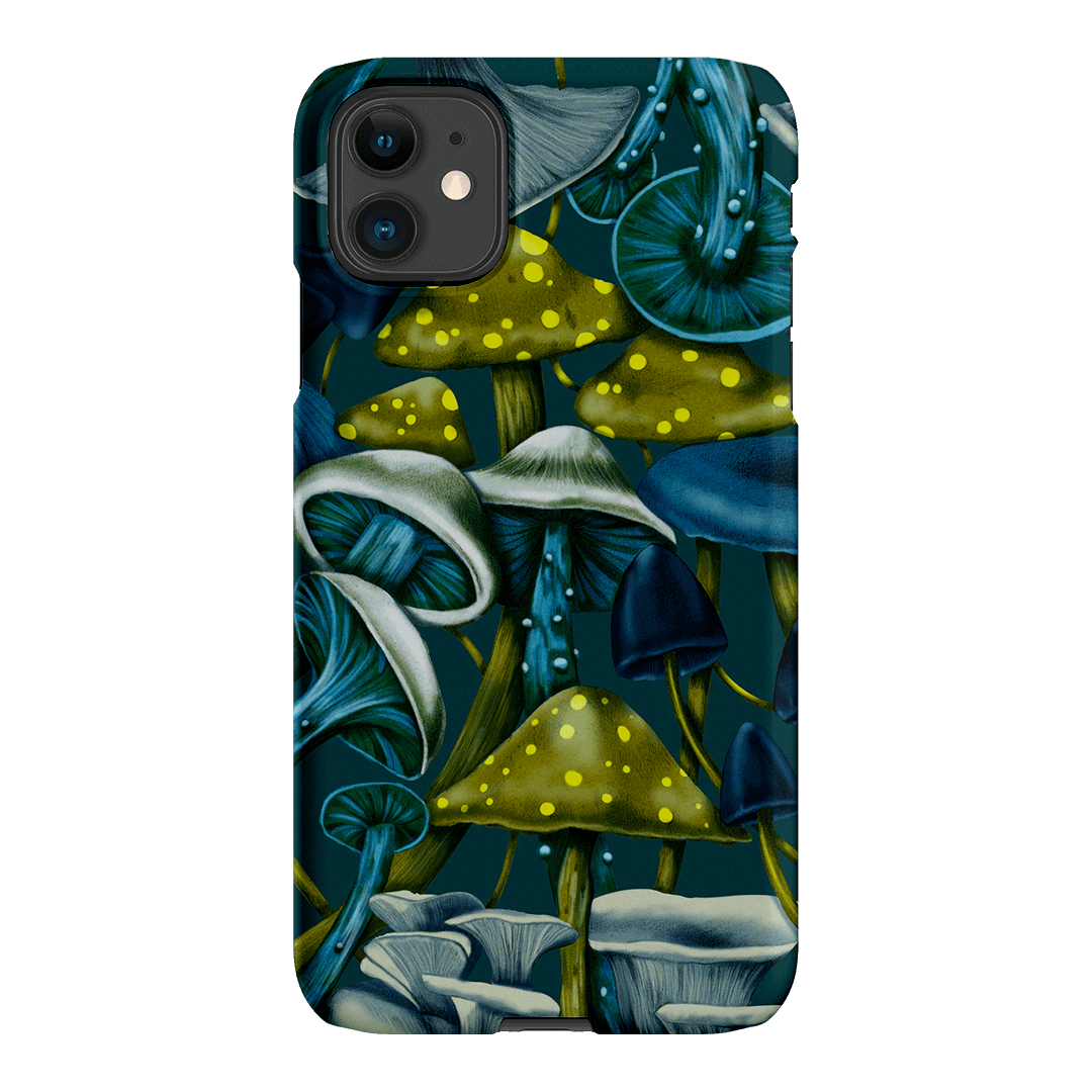 Shrooms Blue Printed Phone Cases iPhone 11 / Snap by Kelly Thompson - The Dairy
