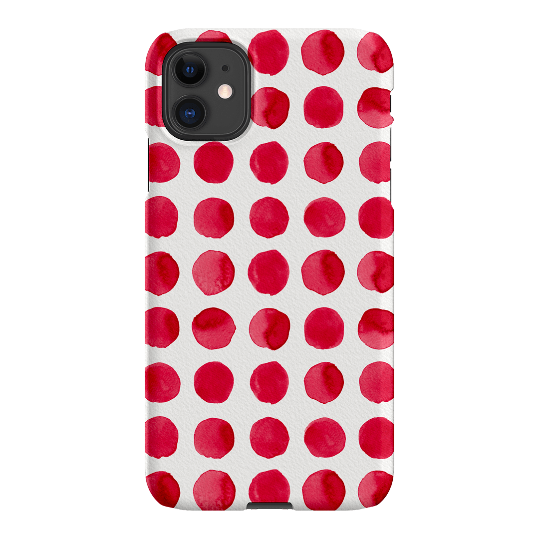 Spots in Red Printed Phone Cases by The Dairy - The Dairy