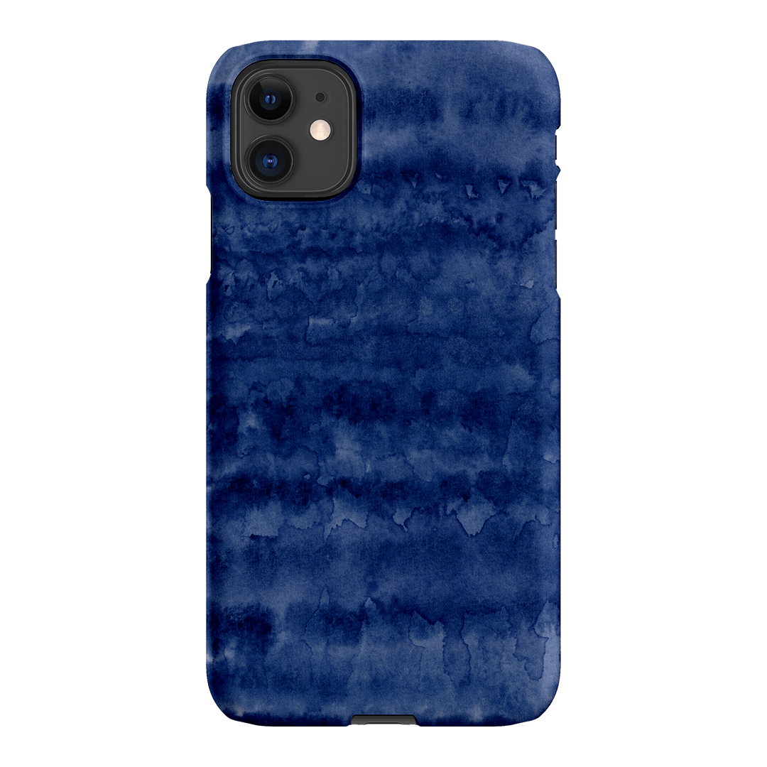 Watercolour Stripes Navy Printed Phone Cases iPhone 11 / Snap by The Dairy - The Dairy
