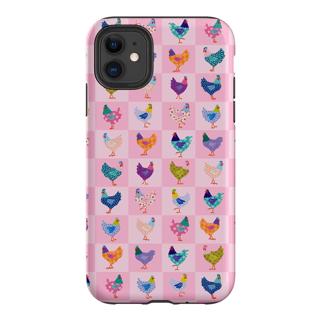 Checkered Chickens Printed Phone Cases iPhone 11 / Armoured by Kayla Henley - The Dairy