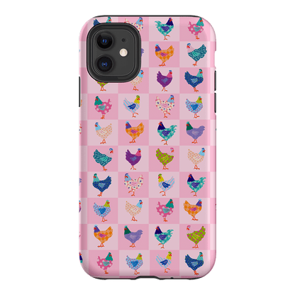 Checkered Chickens Printed Phone Cases iPhone 11 / Armoured by Kayla Henley - The Dairy