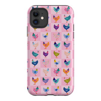 Checkered Chickens Printed Phone Cases iPhone 11 / Armoured by Kayla Henley - The Dairy