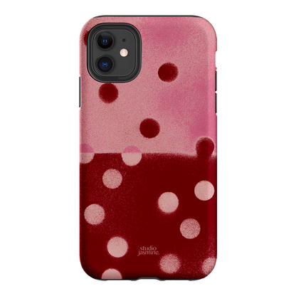 Cherry Polka Dot Printed Phone Cases iPhone 11 / Armoured by Jasmine Dowling - The Dairy