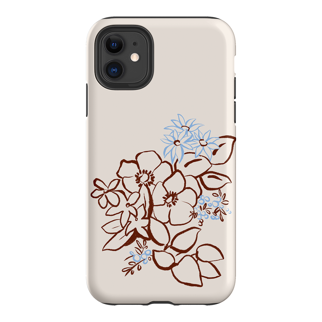 Cream Posy Printed Phone Cases iPhone 11 / Armoured by Typoflora - The Dairy