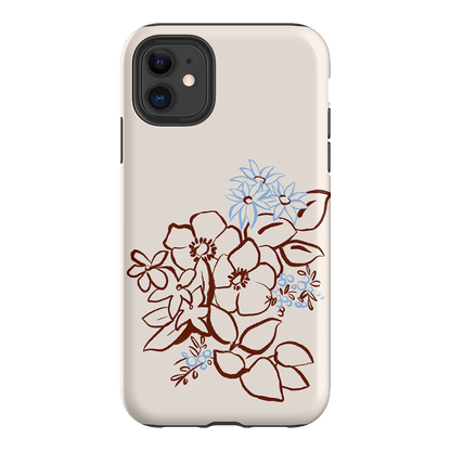 Cream Posy Printed Phone Cases iPhone 11 / Armoured by Typoflora - The Dairy