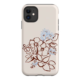 Cream Posy Printed Phone Cases iPhone 11 / Armoured by Typoflora - The Dairy