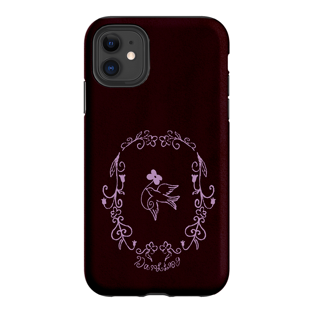 Darling Burgundy Printed Phone Cases by The Dairy - The Dairy