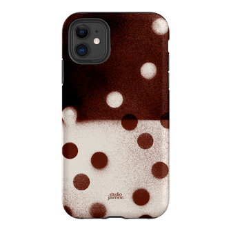 Espresso Polka Dot Printed Phone Cases iPhone 11 / Armoured by Jasmine Dowling - The Dairy