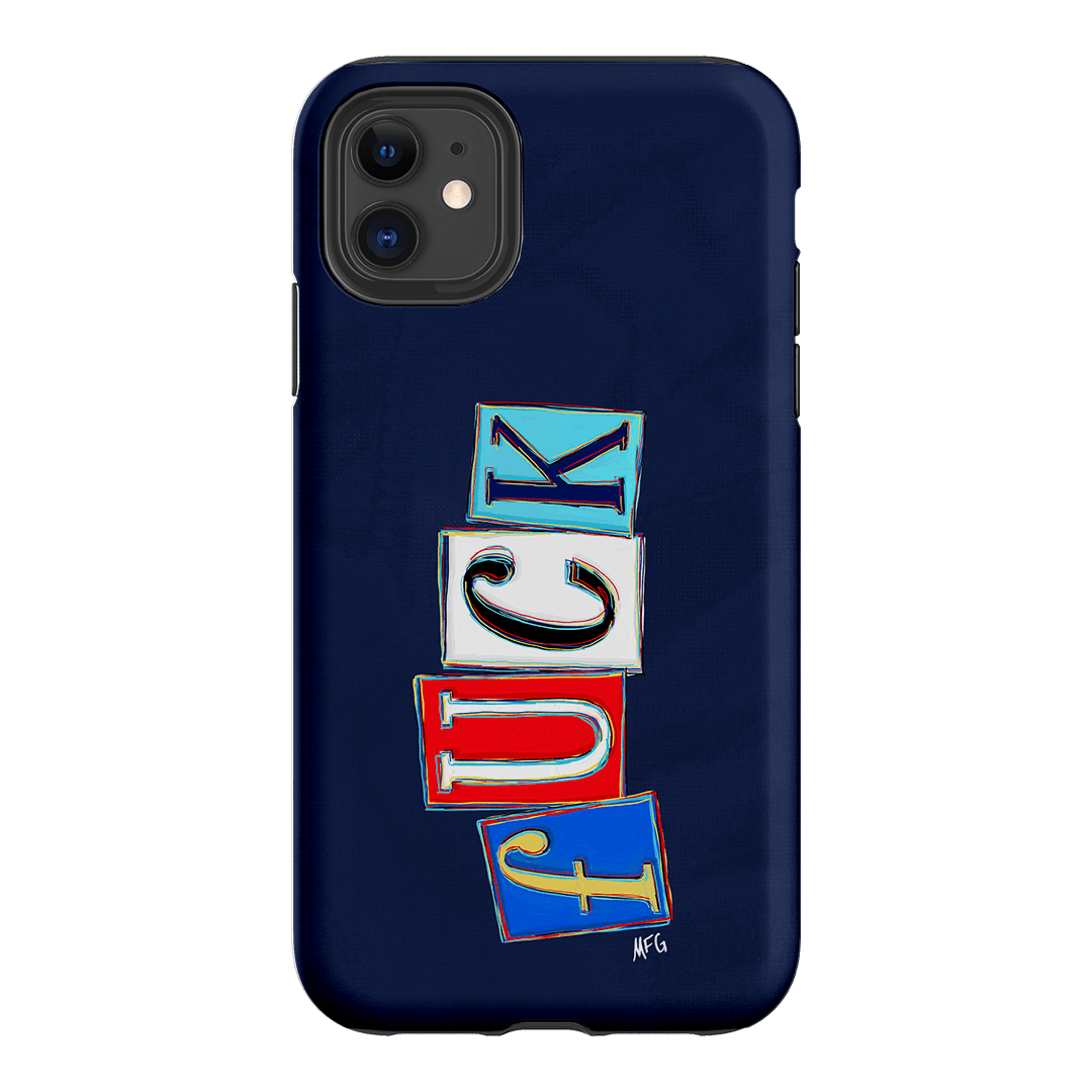 Lil Fcks Blue Printed Phone Cases iPhone 11 / Armoured by Margarbs Art - The Dairy