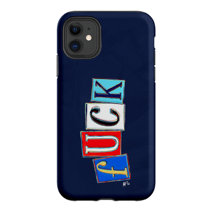 Lil Fcks Blue Printed Phone Cases iPhone 11 / Armoured by Margarbs Art - The Dairy