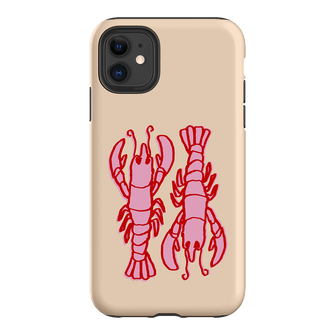 Lobster Love Peach Printed Phone Cases iPhone 11 / Armoured by The Dairy - The Dairy