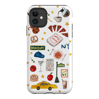 NYC White Printed Phone Cases iPhone 11 / Armoured by BG. Studio - The Dairy