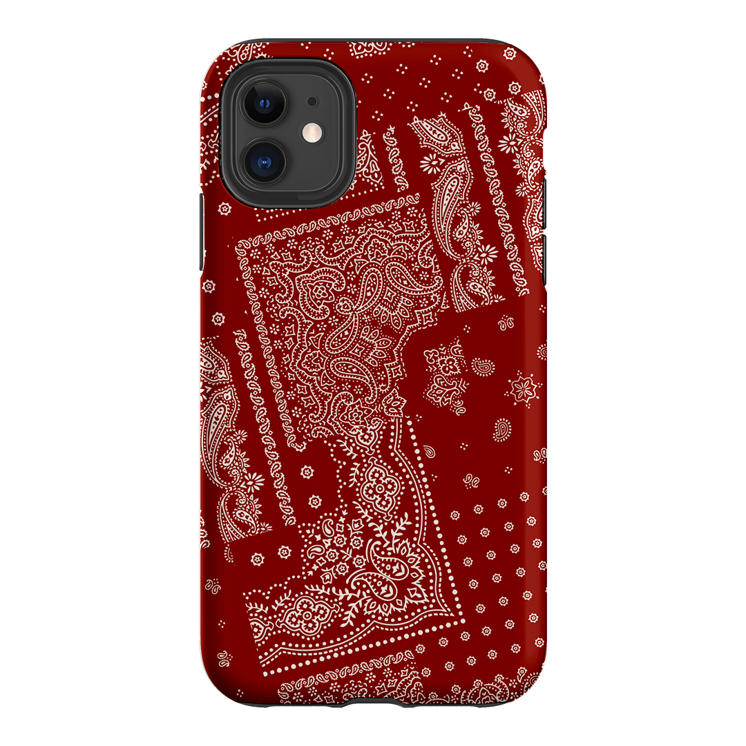 Paisley Crimson Printed Phone Cases iPhone 11 / Armoured by The Dairy - The Dairy