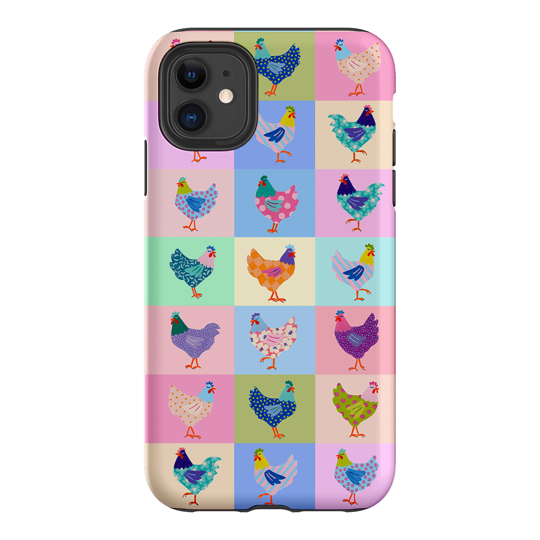 Pastel Chickens Printed Phone Cases iPhone 11 / Armoured by Kayla Henley - The Dairy
