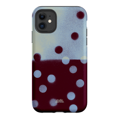 Plum Polka Dot Printed Phone Cases iPhone 11 / Armoured by Jasmine Dowling - The Dairy