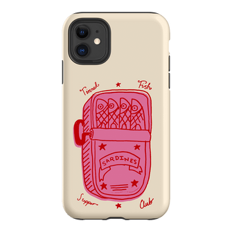 Sardine Social Red Printed Phone Cases iPhone 11 / Armoured by The Dairy - The Dairy