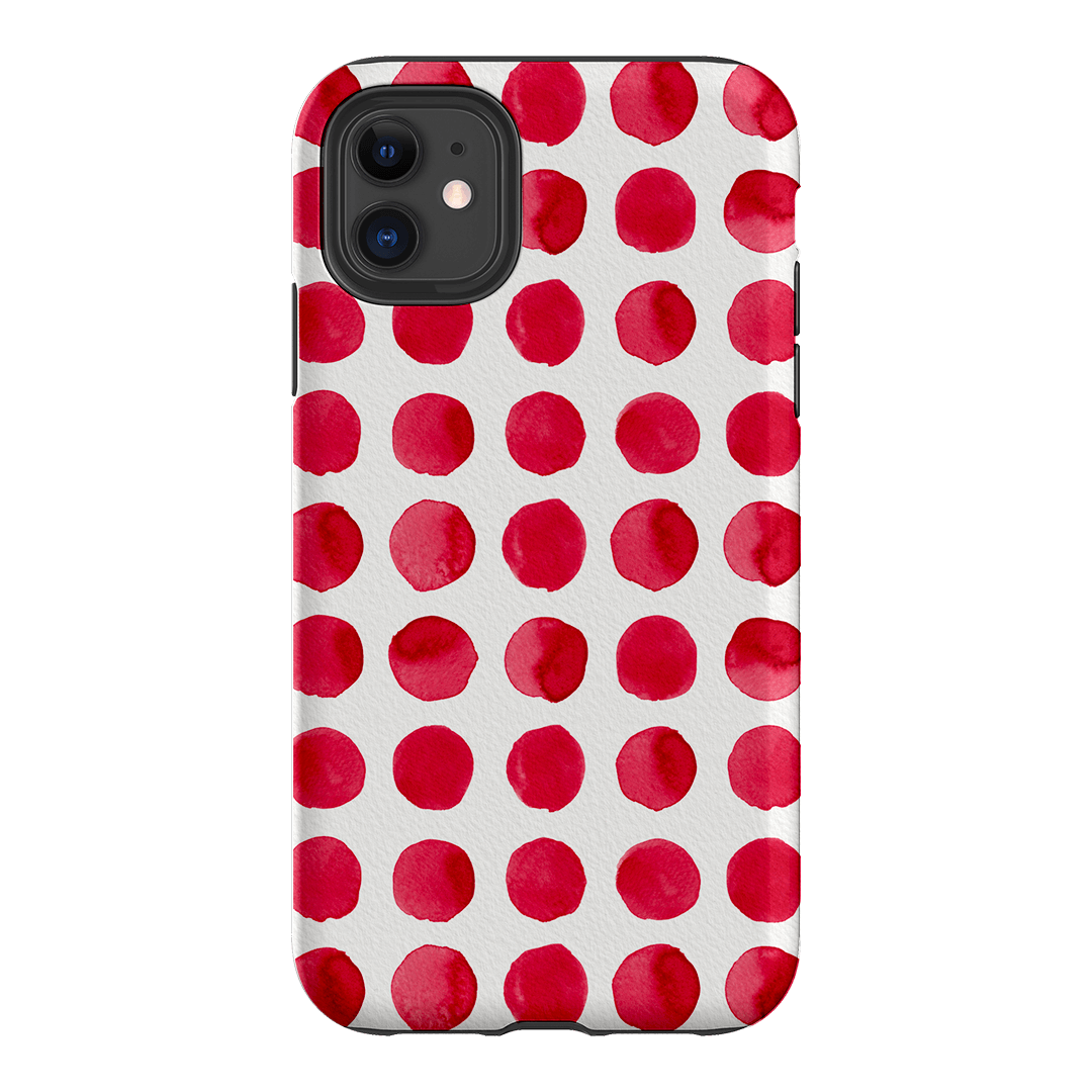 Spots in Red Printed Phone Cases by The Dairy - The Dairy