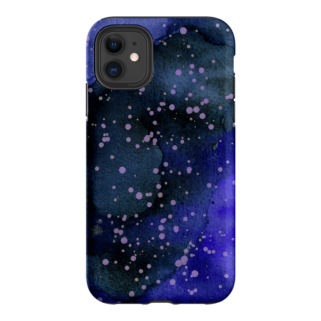 Spotty Navy Printed Phone Cases iPhone 11 / Armoured by The Dairy - The Dairy
