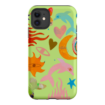 Tattoos Green Printed Phone Cases iPhone 11 / Armoured by Kate Eliza - The Dairy
