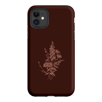 Wildflowers Mocha Printed Phone Cases iPhone 11 / Armoured by Typoflora - The Dairy