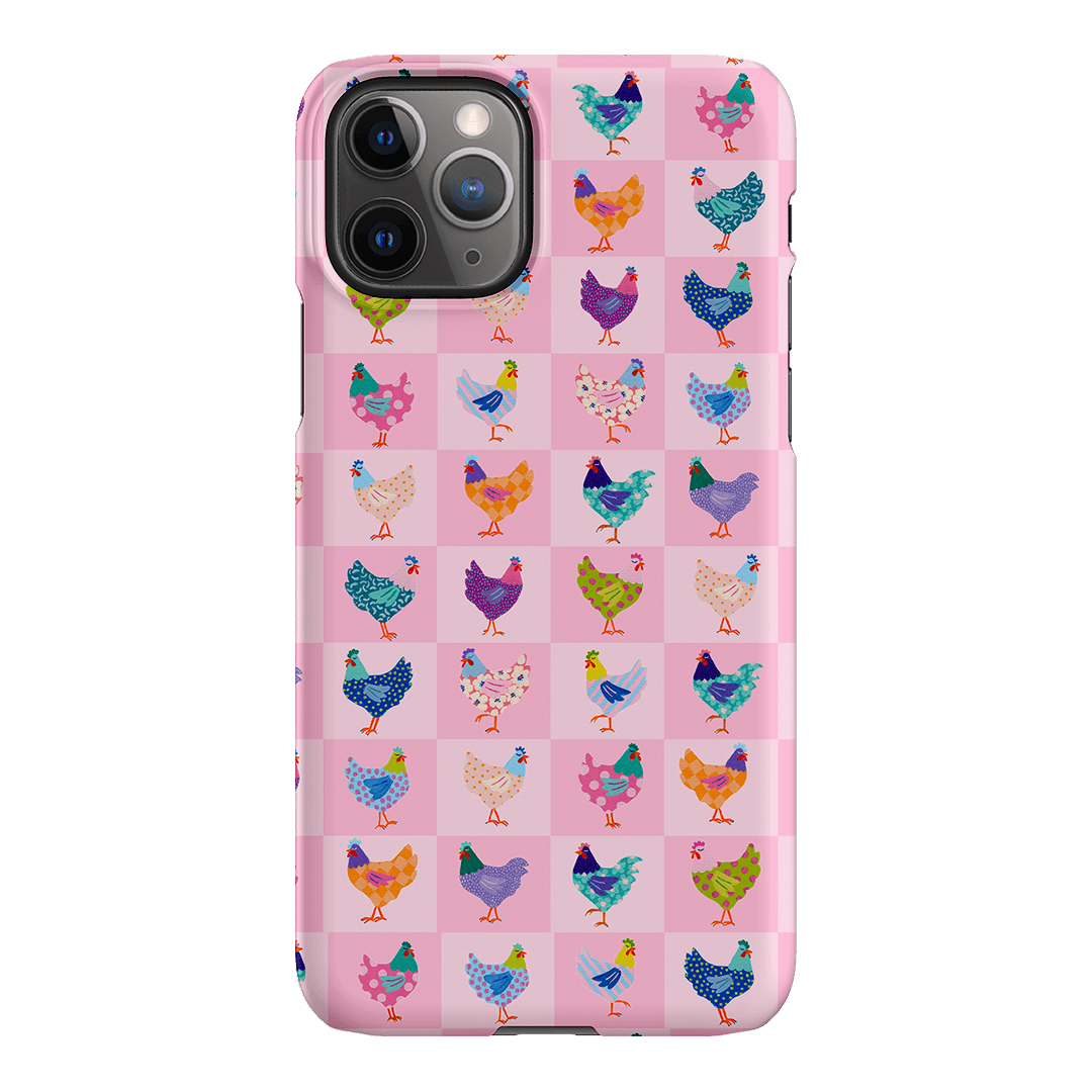 Checkered Chickens Printed Phone Cases iPhone 11 Pro / Snap by Kayla Henley - The Dairy