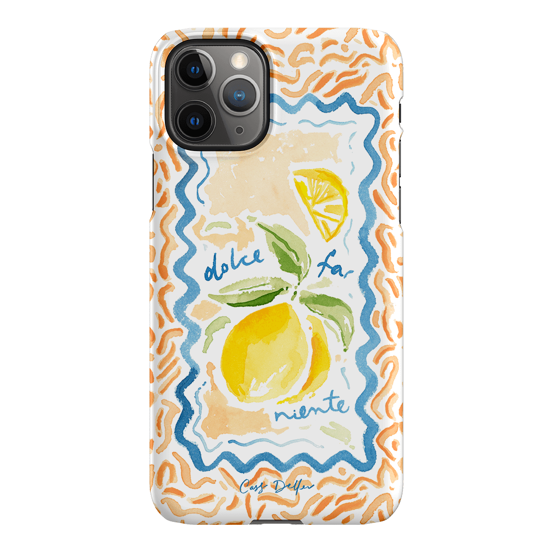 Dolce Far Niente Printed Phone Cases iPhone 11 Pro / Snap by Cass Deller - The Dairy