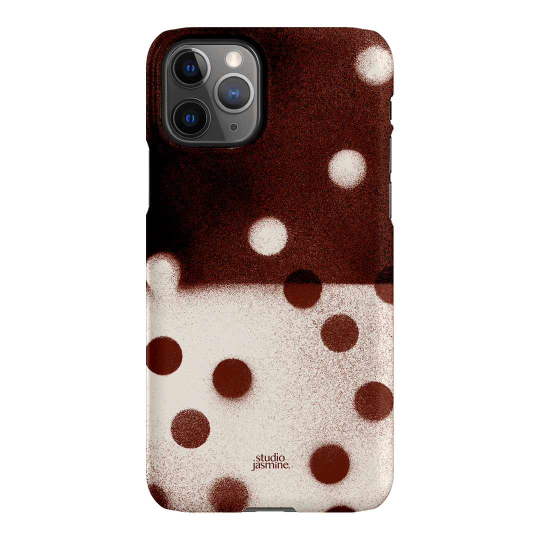 Espresso Polka Dot Printed Phone Cases iPhone 11 Pro / Snap by Jasmine Dowling - The Dairy