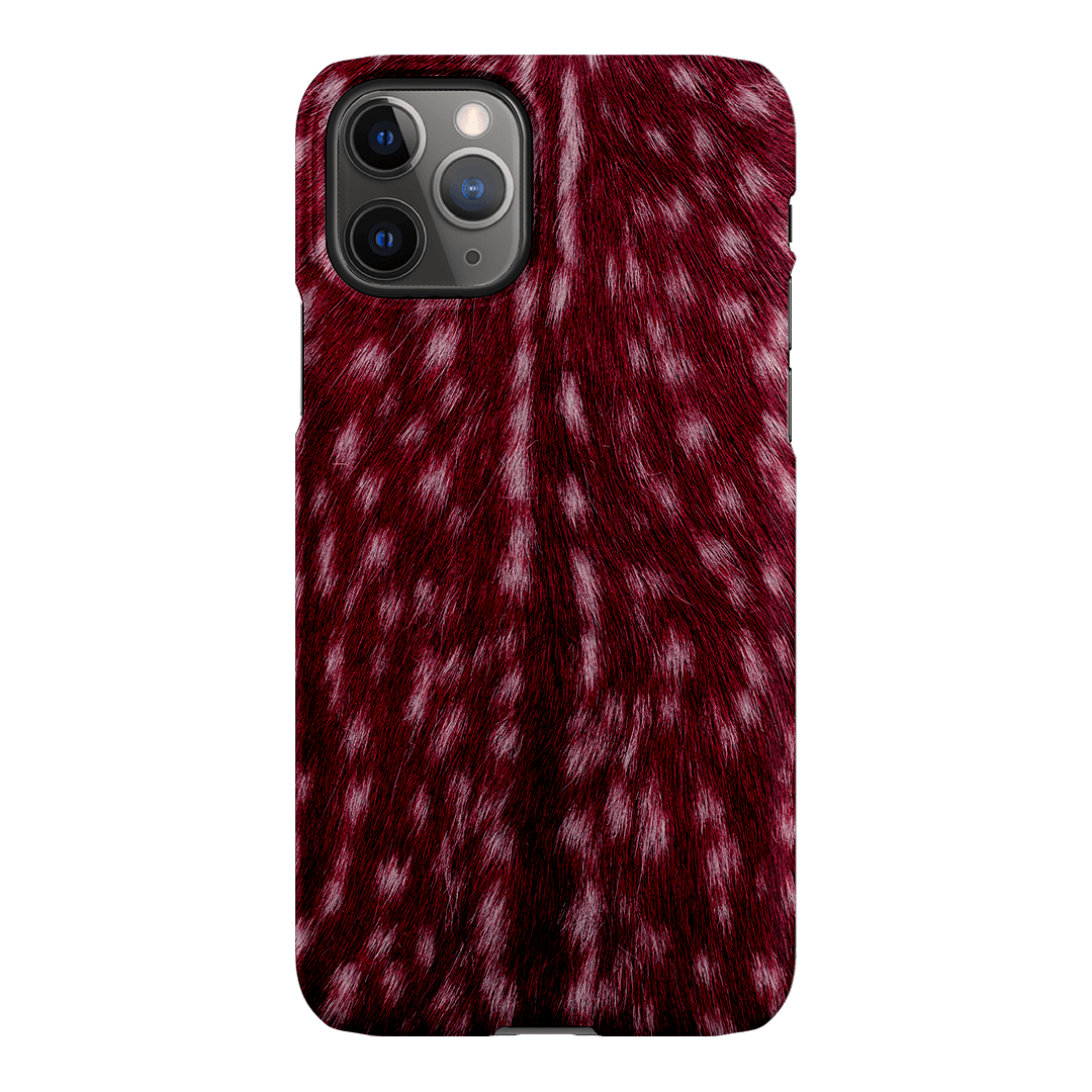 Fawn Burgundy Printed Phone Cases iPhone 11 Pro / Snap by The Dairy - The Dairy
