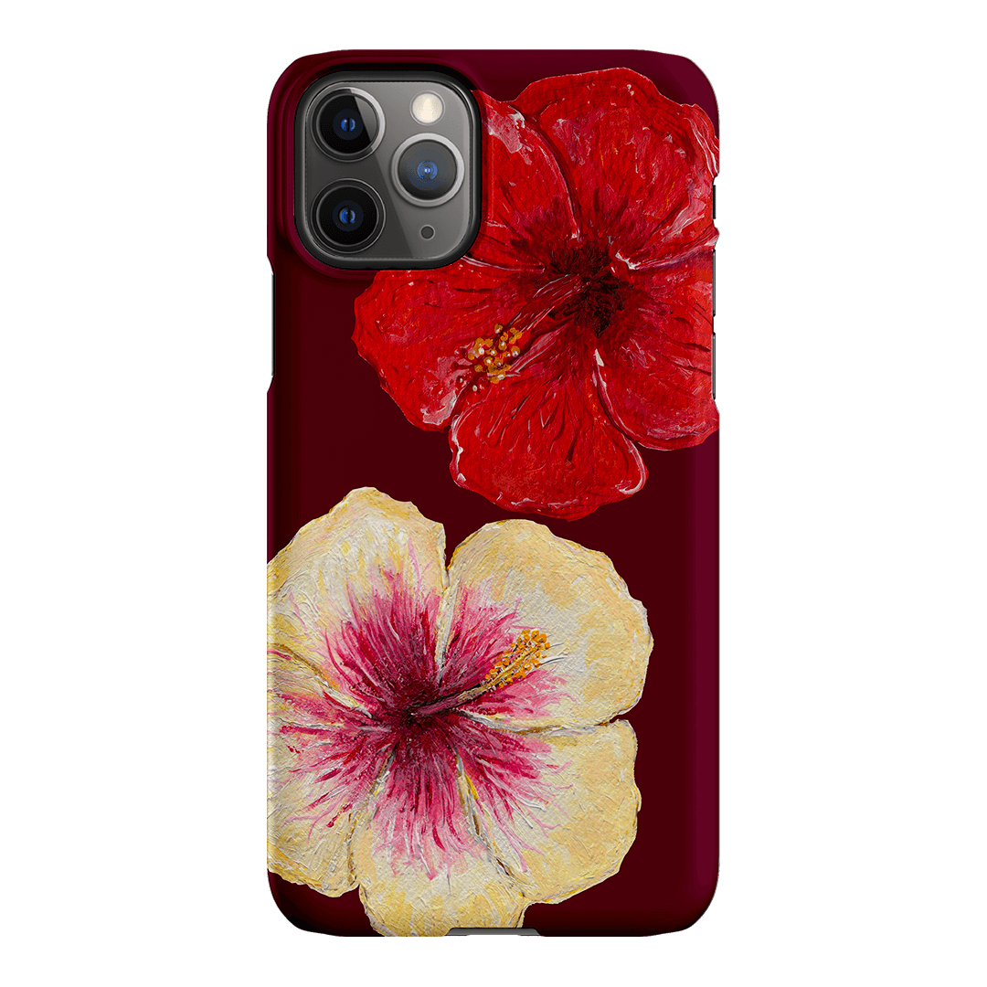 Hibiscus Flower Printed Phone Cases iPhone 11 Pro / Snap by BG. Studio - The Dairy