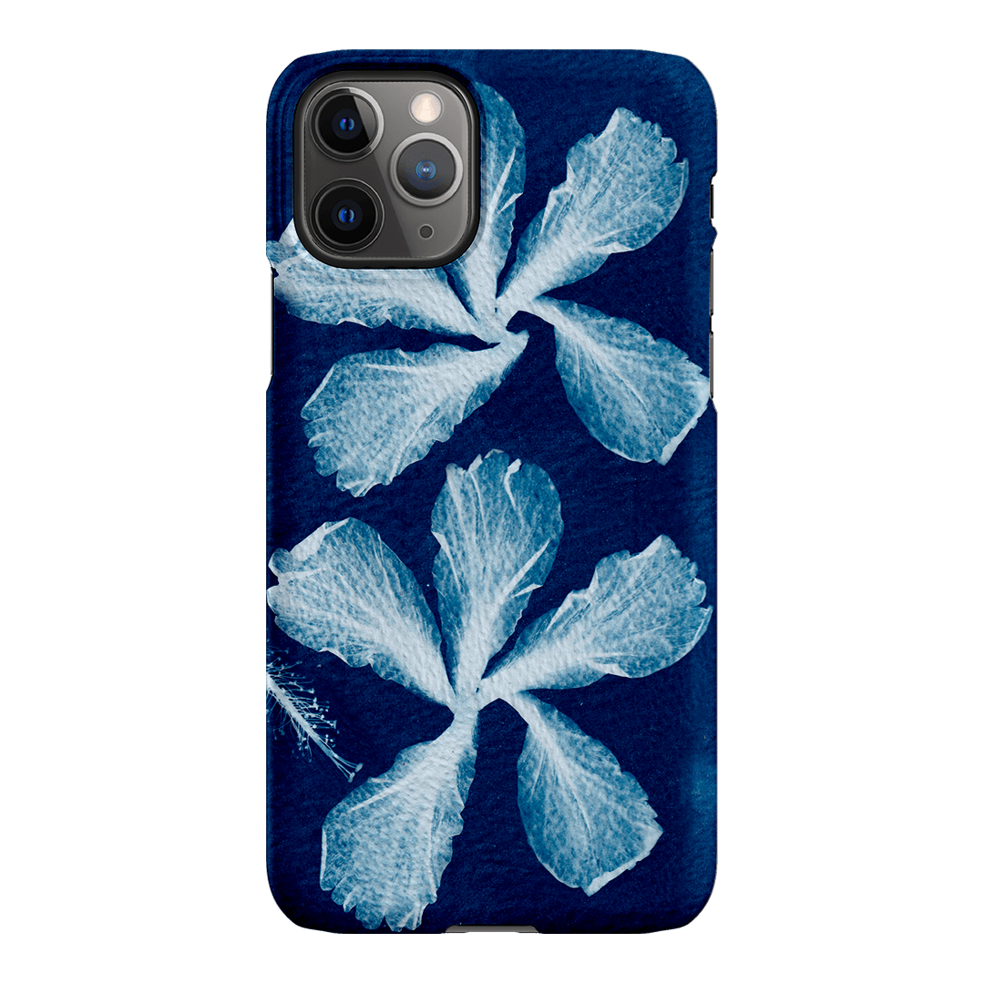 Hibiscus Cyanotype Printed Phone Cases iPhone 11 Pro / Snap by Sally Hungerford - The Dairy