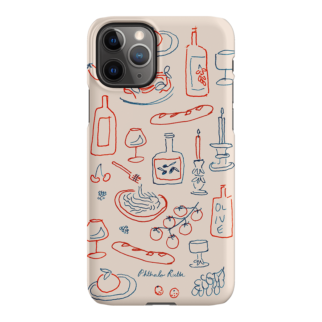 Italian Fare Printed Phone Cases iPhone 11 Pro / Snap by Phthalo Ruth - The Dairy