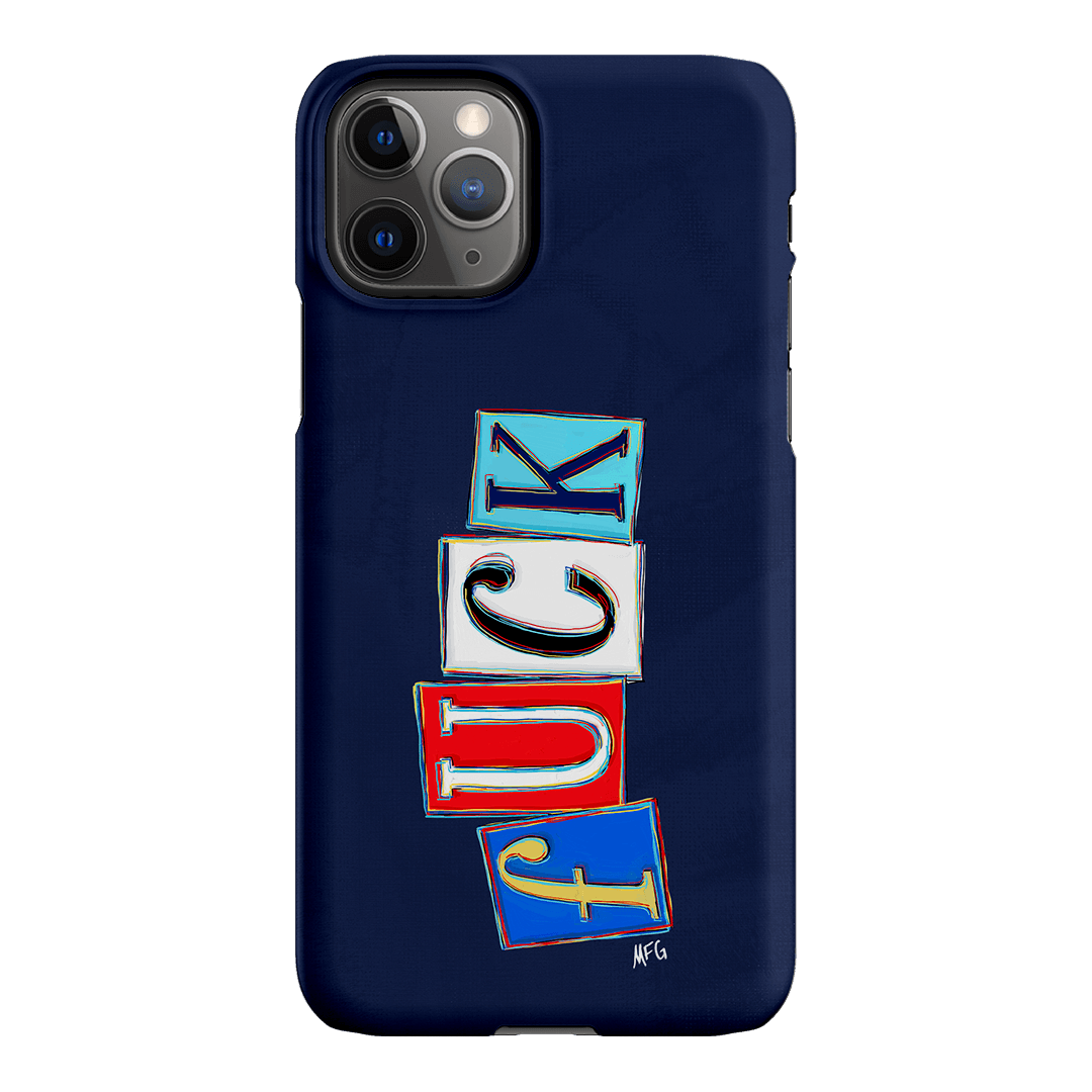 Lil Fcks Blue Printed Phone Cases iPhone 11 Pro / Snap by Margarbs Art - The Dairy