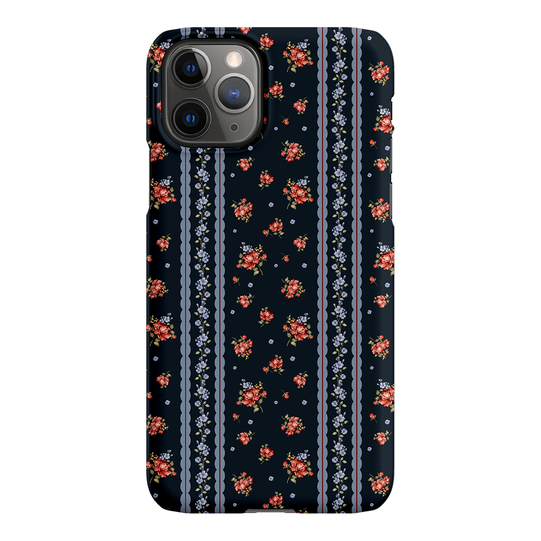 Midnight Stripe Printed Phone Cases iPhone 11 Pro / Snap by Kasiags Art - The Dairy