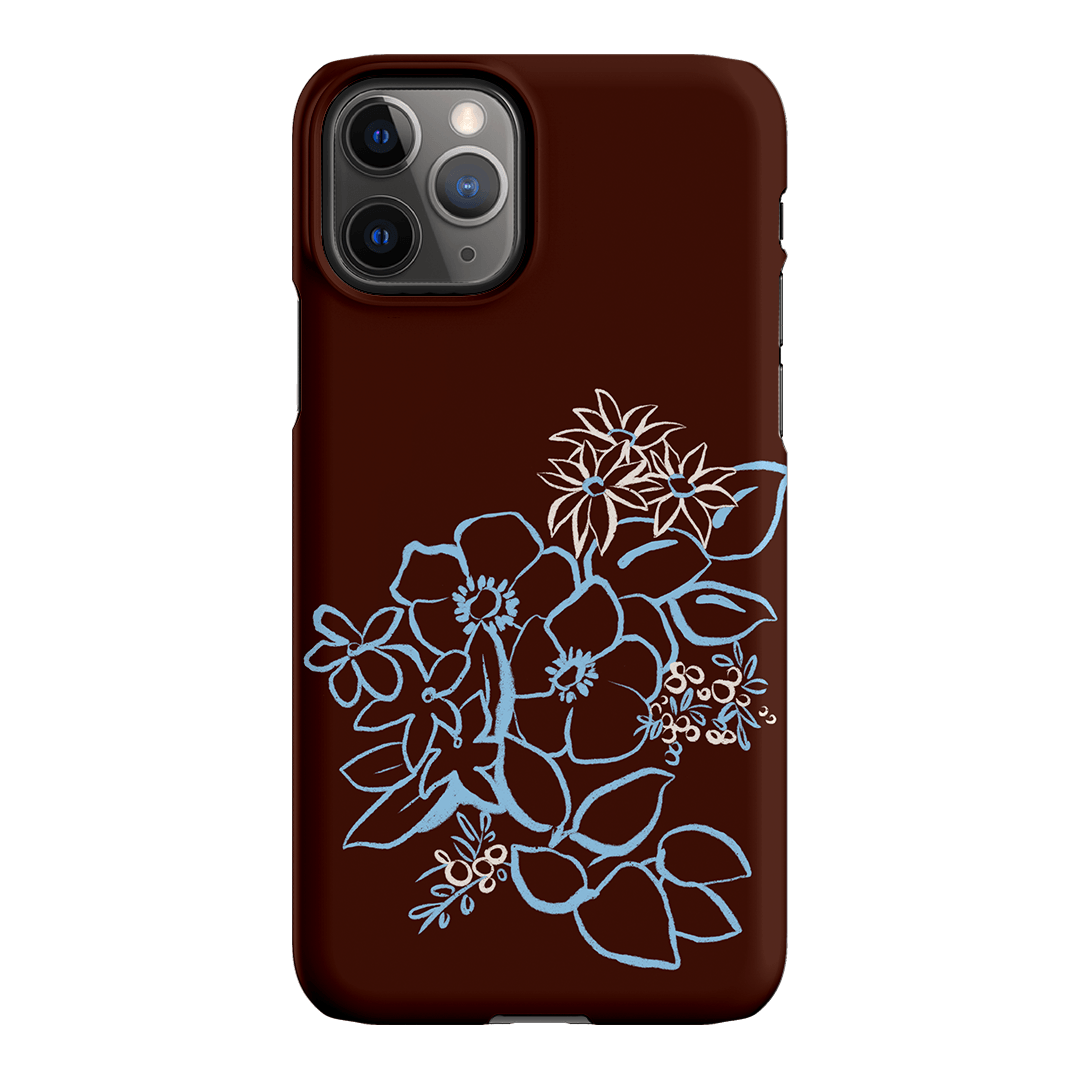 Mocha Posy Printed Phone Cases iPhone 11 Pro / Snap by Typoflora - The Dairy