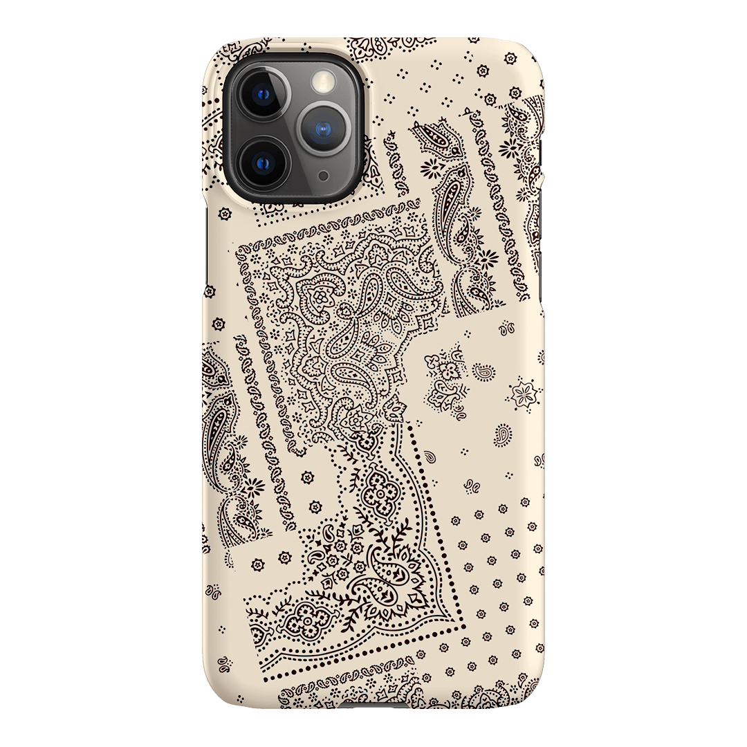 Paisley Ecru Printed Phone Cases iPhone 11 Pro / Snap by The Dairy - The Dairy