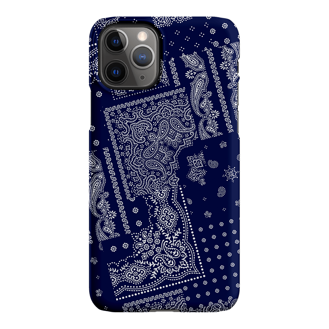 Paisley Indigo Printed Phone Cases iPhone 11 Pro / Snap by The Dairy - The Dairy