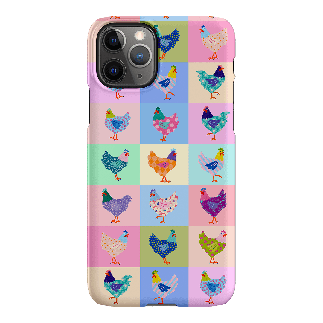 Pastel Chickens Printed Phone Cases iPhone 11 Pro / Snap by Kayla Henley - The Dairy