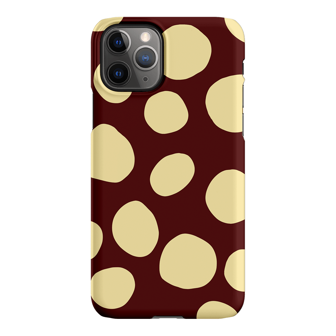 Pebbles Burgundy Butter Printed Phone Cases iPhone 11 Pro / Snap by Veronica Tucker - The Dairy