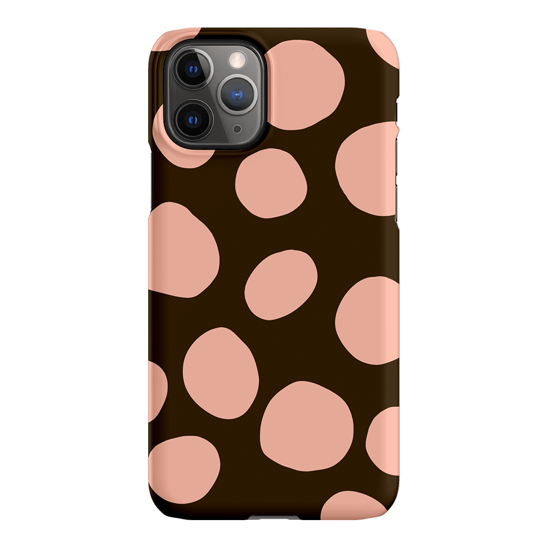 Pebbles Chocolate Pink Printed Phone Cases iPhone 11 Pro / Snap by Veronica Tucker - The Dairy