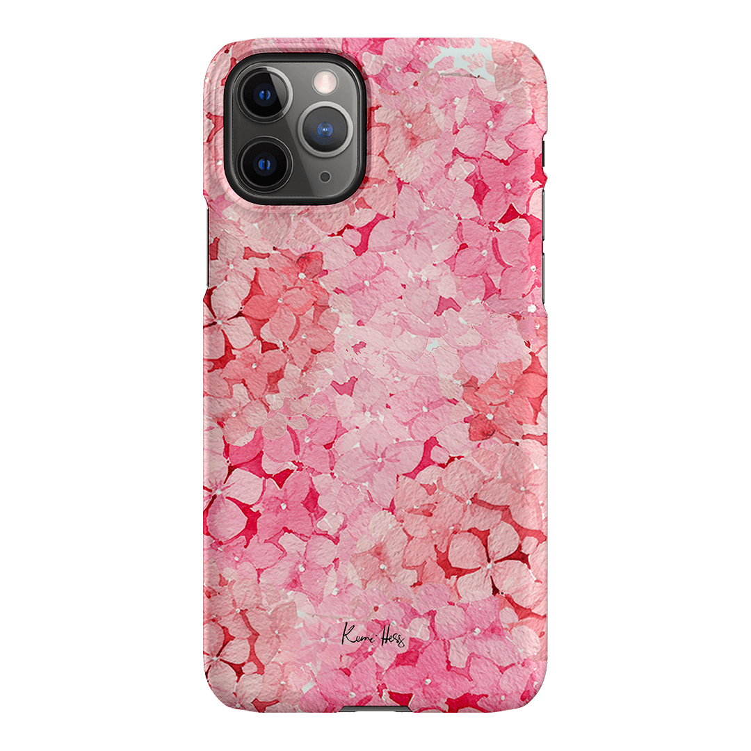 Hydrangea Pink Printed Phone Cases iPhone 11 Pro / Snap by Kerrie Hess - The Dairy