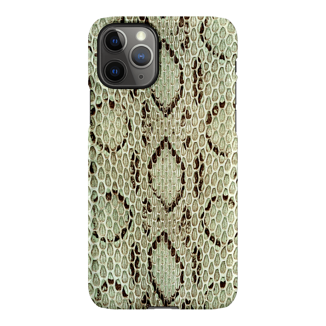 Pistachio Python Printed Phone Cases iPhone 11 Pro / Snap by The Dairy - The Dairy