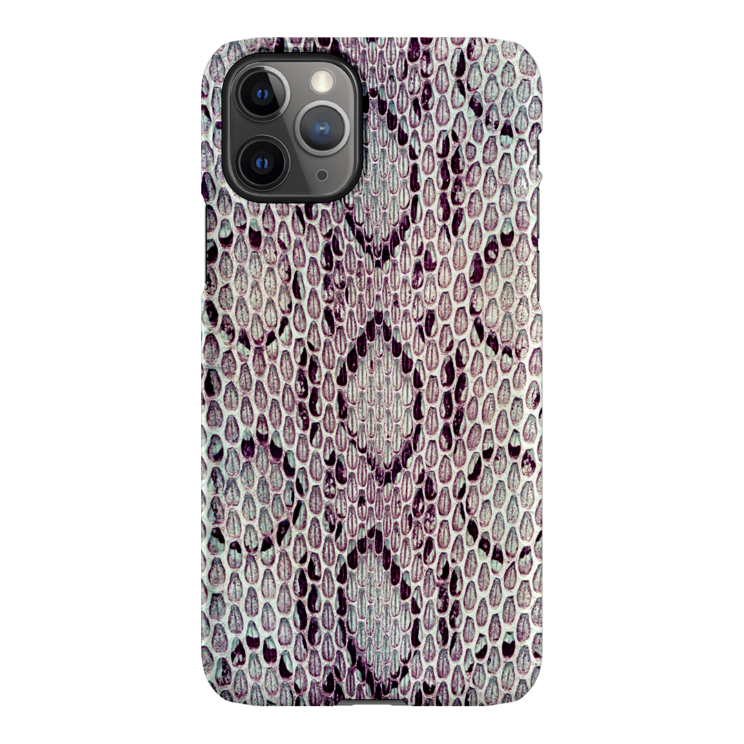 Plum Python Printed Phone Cases iPhone 11 Pro / Snap by The Dairy - The Dairy