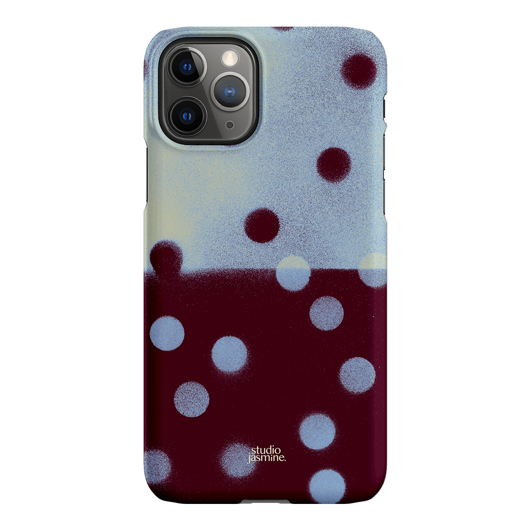 Plum Polka Dot Printed Phone Cases iPhone 11 Pro / Snap by Jasmine Dowling - The Dairy