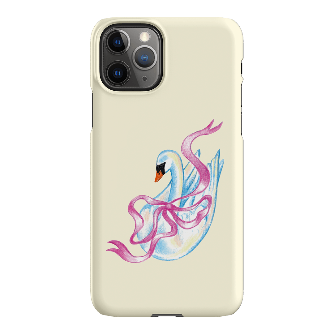 Satin Swan Printed Phone Cases iPhone 11 Pro / Snap by Femke Studio - The Dairy