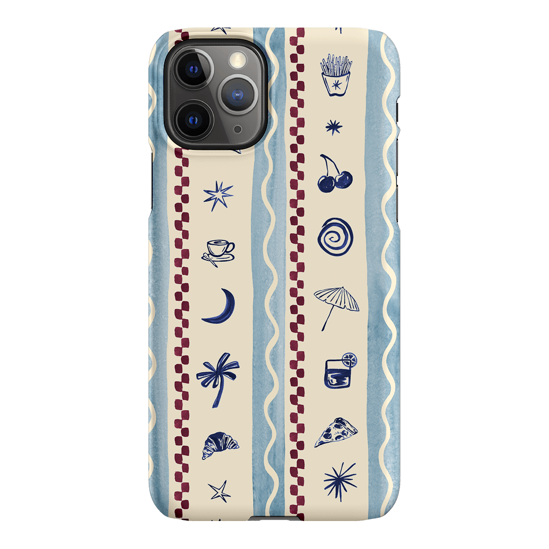 Summer Snacks Blue Printed Phone Cases iPhone 11 Pro / Snap by Charlie Taylor - The Dairy