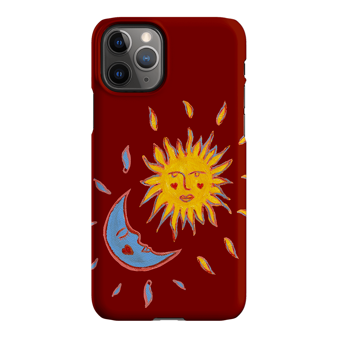 Sun & Moon Red Printed Phone Cases iPhone 11 Pro / Snap by BG. Studio - The Dairy