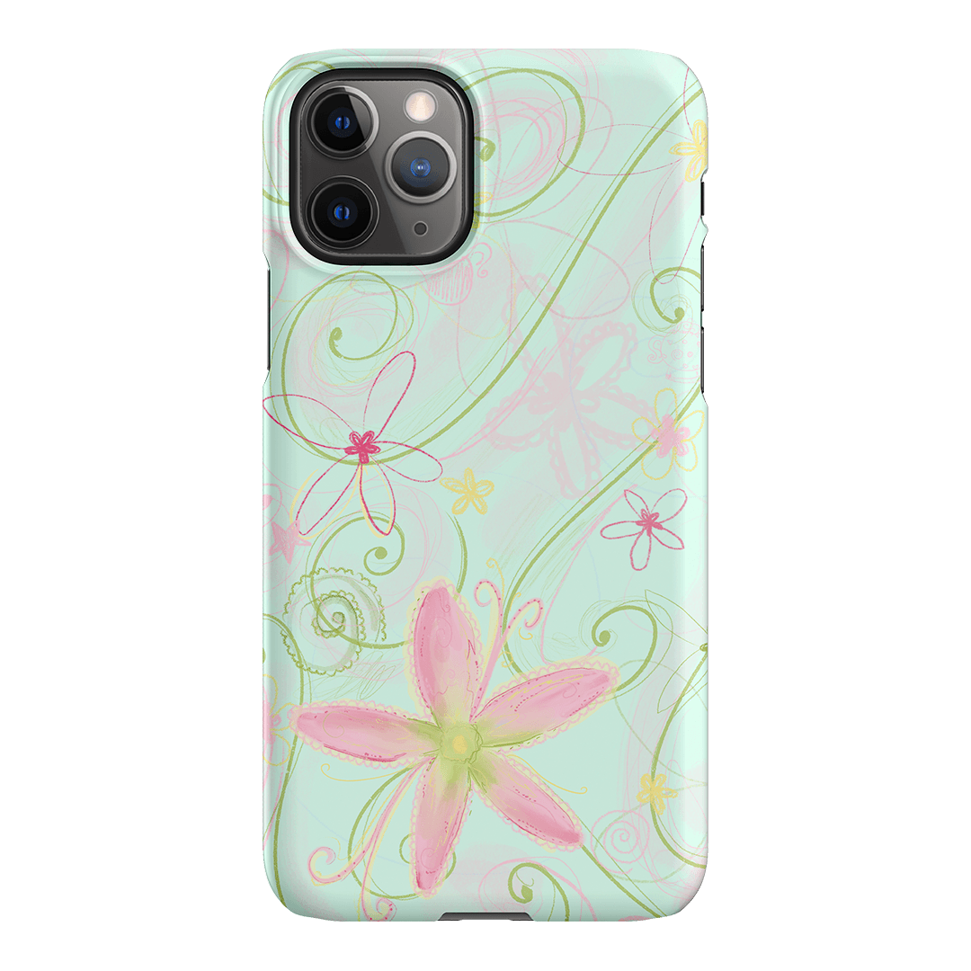 Swirl Blue Printed Phone Cases iPhone 11 Pro / Snap by Kayla Carr - The Dairy