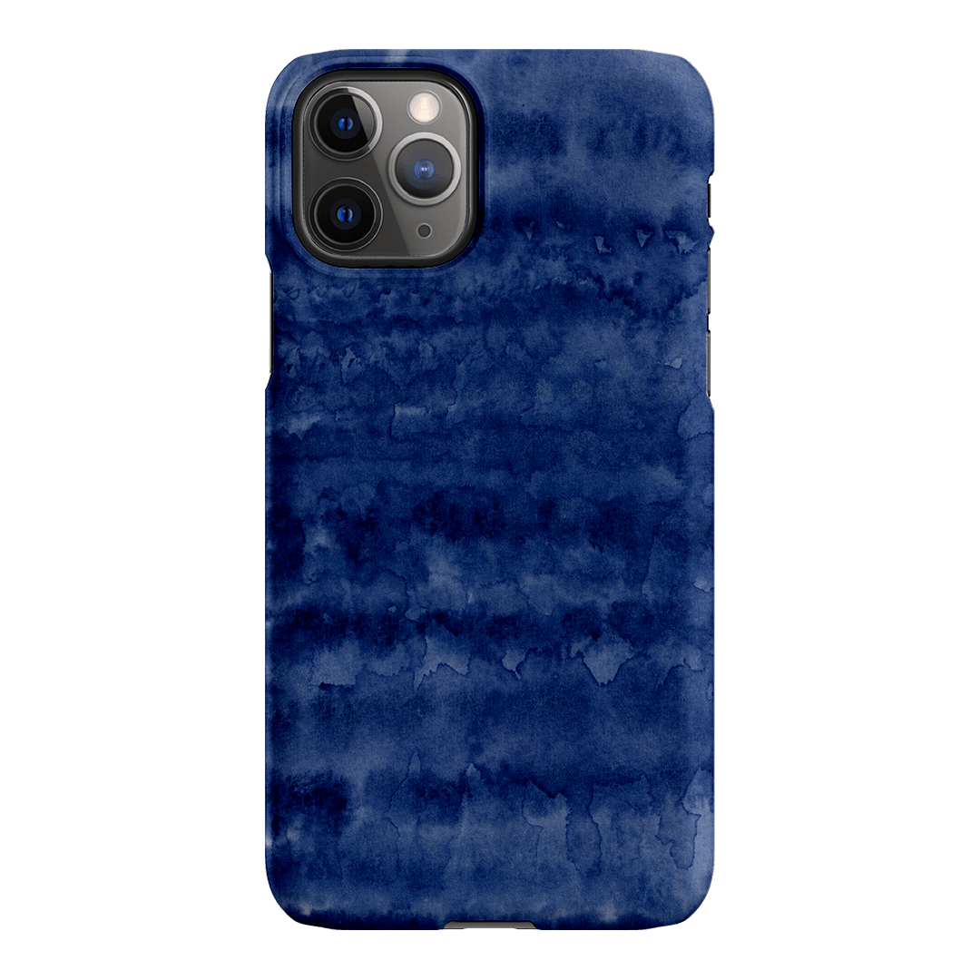 Watercolour Stripes Navy Printed Phone Cases iPhone 11 Pro / Snap by The Dairy - The Dairy