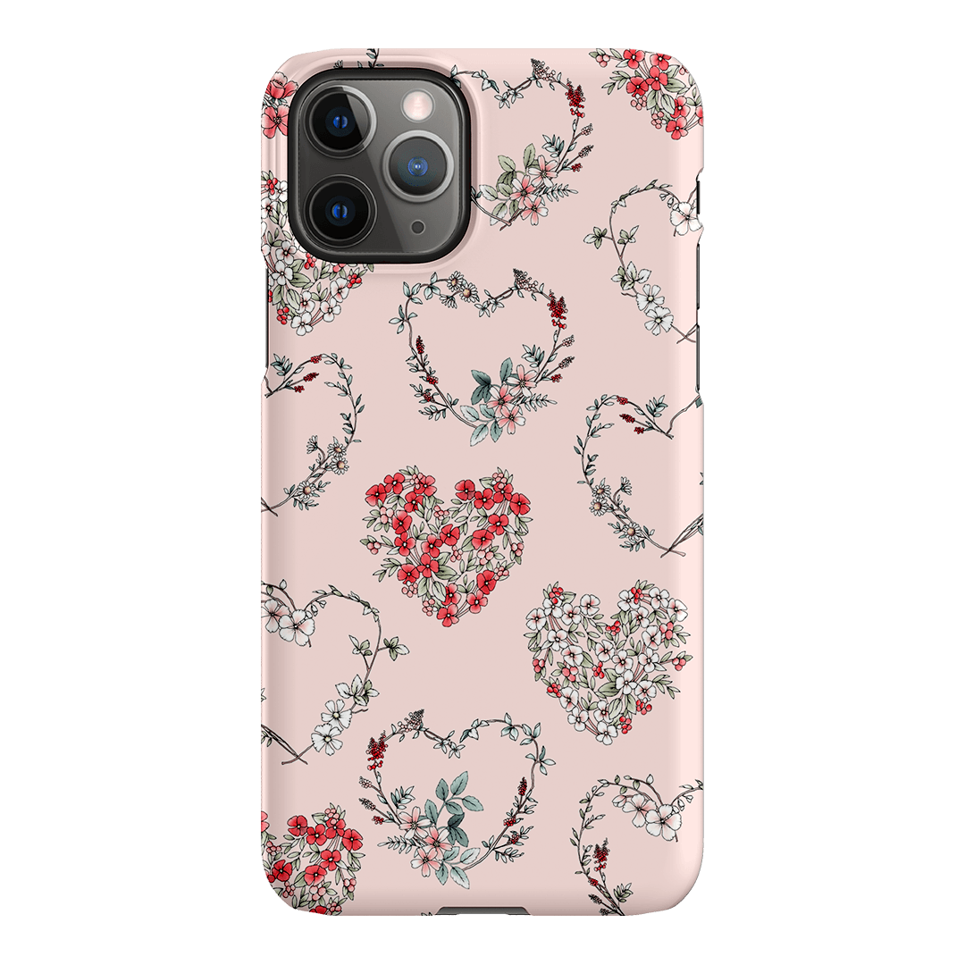 Wild Heart Wreath Printed Phone Cases iPhone 11 Pro / Snap by Typoflora - The Dairy