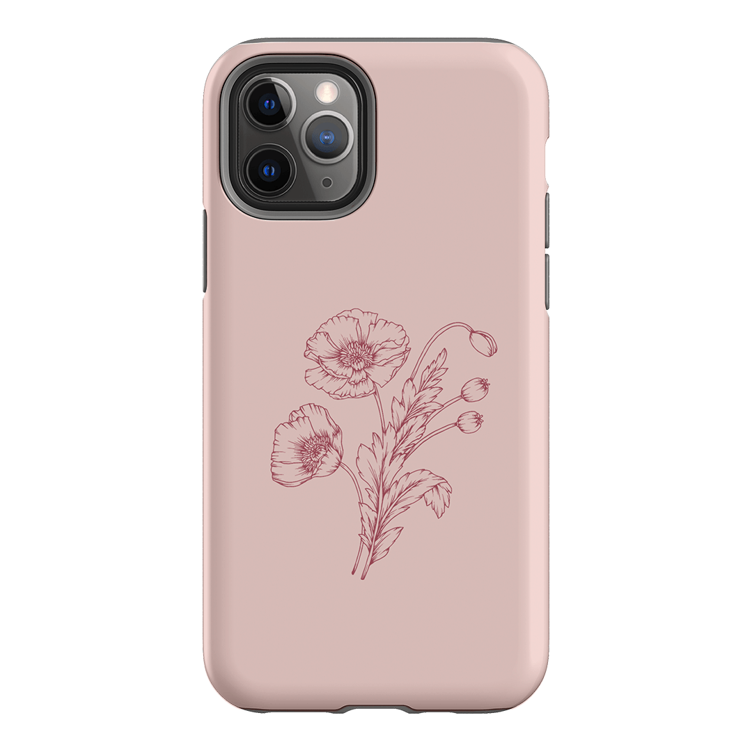 Blush Poppies Printed Phone Cases iPhone 11 Pro / Armoured by Typoflora - The Dairy